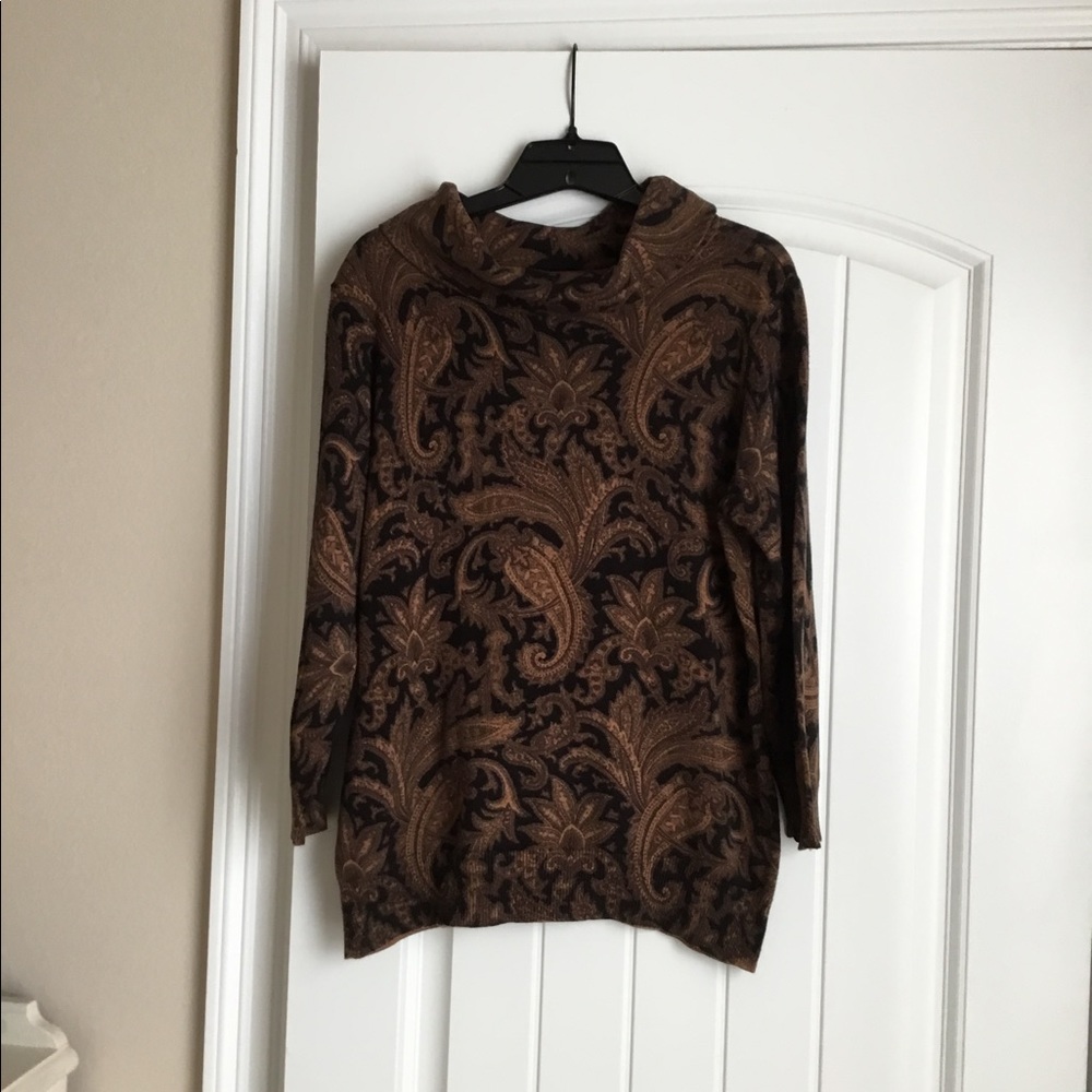 Paisley 3/4 Sleeve Sweater